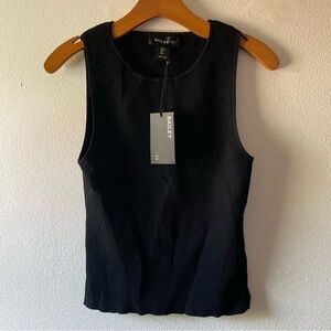 NWT Bailey 44 Women's Black Ribbed Tank Top